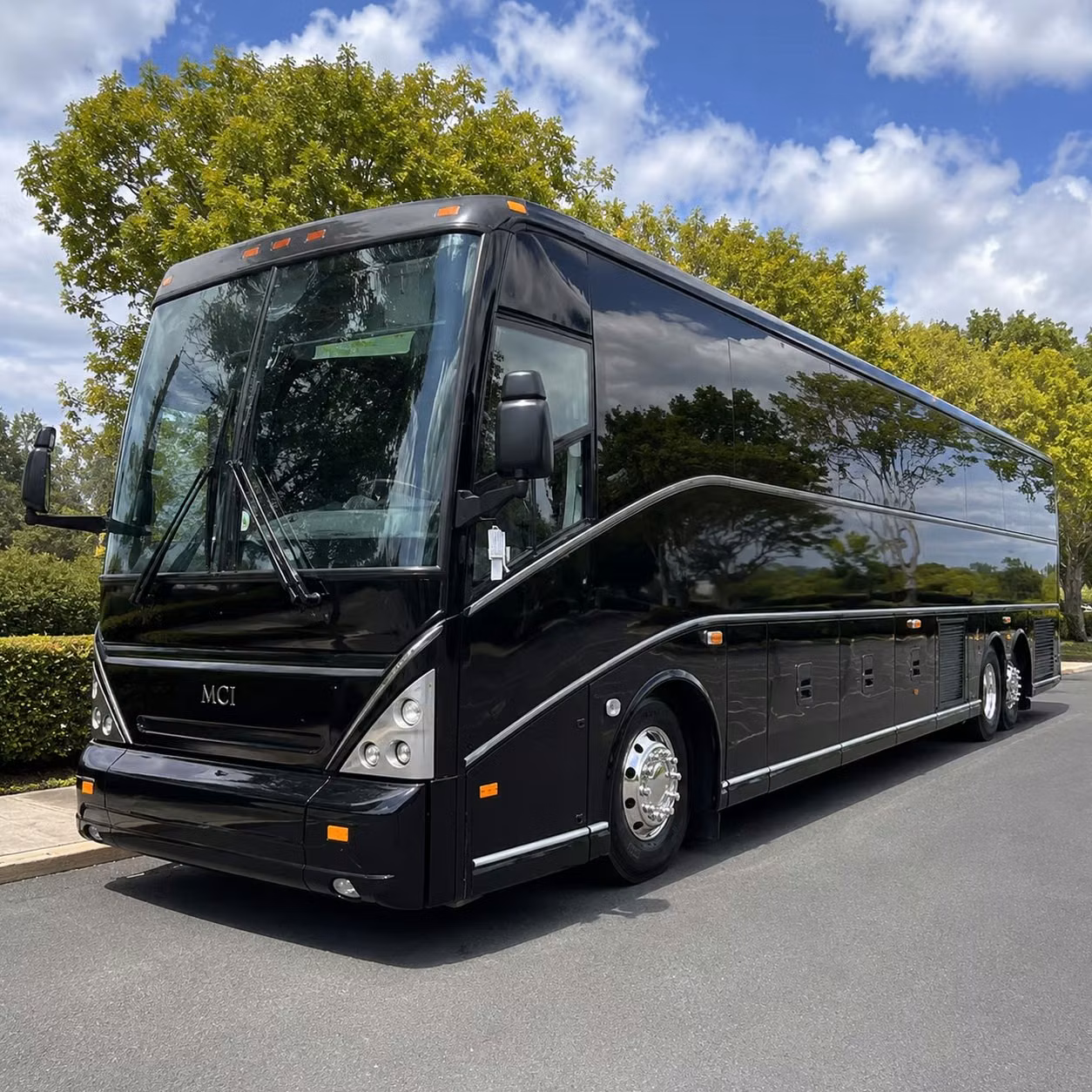 corporate shuttle bus service for erie employees and commuters